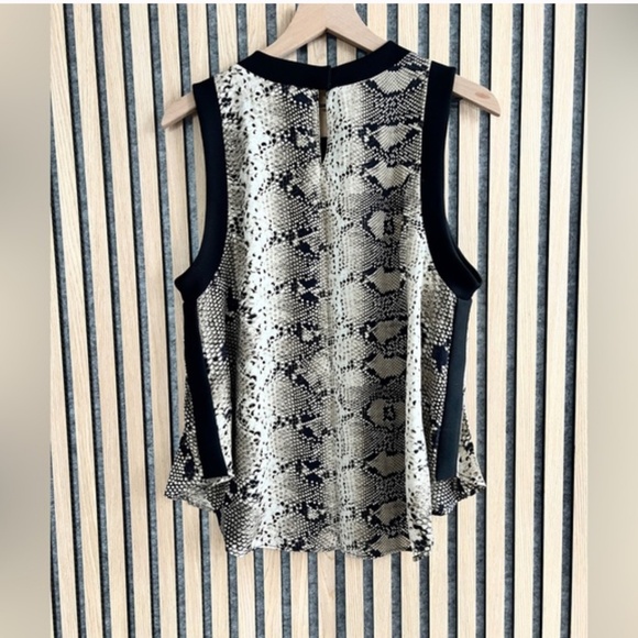Silk Elizabeth and James EUC Blouse with Python Print - Picture 3 of 5